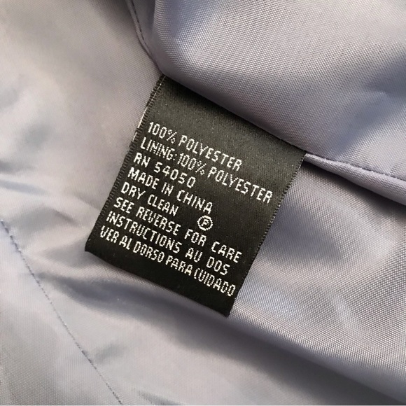 Kasper Womens Dark Grey Blazer Size 12 Large Checker Pinstripe Professional - Picture 9 of 10